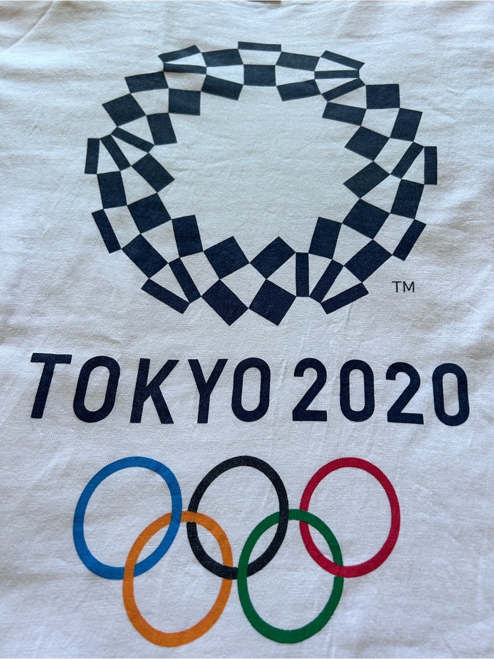 Tokyo 2020 official t shirt White no stain